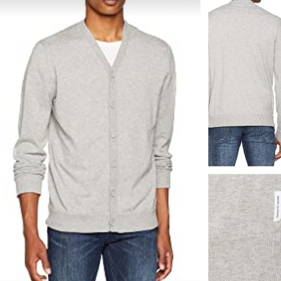 Armani Exchange Cotton Cashmere Cardigan - Picture 11 of 12